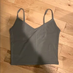 Green Forever21 Cropped Tank Top